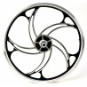 Rear Wheel OPC 20 inch Hurricane black silver with Disk mount free wheel