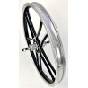 Rear Wheel OPC 20 inch I - Cross black silver with Disk mount free wheel