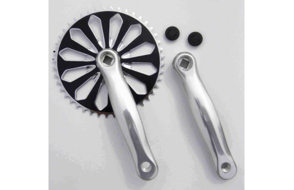 Crankset Crystal steel 2 pieces