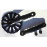 Crankset Crystal steel 2 pieces