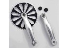 Crankset Crystal steel 2 pieces